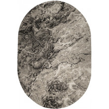Ковер "Фиеста 36125_36926_o"; 80x150 см; бежевый;серый; овал
