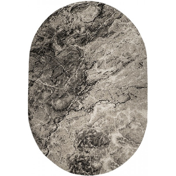Ковер "Фиеста 36125_36926_o"; 80x150 см; бежевый;серый; овал