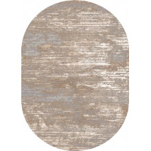 Ковер "Тач 32102_30126_o"; 80x150 см; коричневый;бежевый;серый; овал
