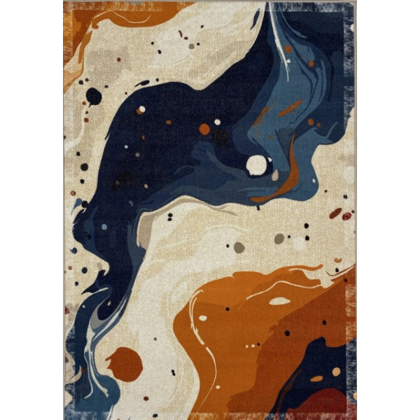 Карпет "GISSAR-С 318-22"; 200x300 см; прямой; белый;оранжевый;синий