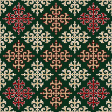Палас "1238d4/35"; 150x300 см; ; прямой