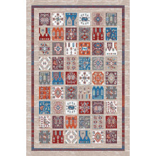 Карпет "GISSAR-С 867-81"; 150x200 см; прямой; темно-бежевый