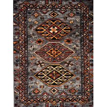 Карпет "GISSAR-С 307-81"; 125x180 см; прямой; красный;серый