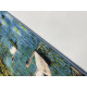 Карпет "NATURE 231-41"; 200x400 см; прямой; зеленый;синий