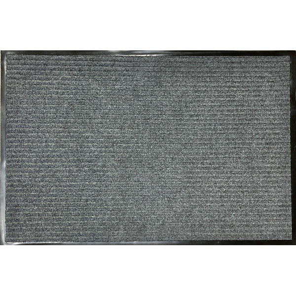 Грязезащитный коврик "FLOOR MAT 001 GREY"; 60x90 см; серый; прямой