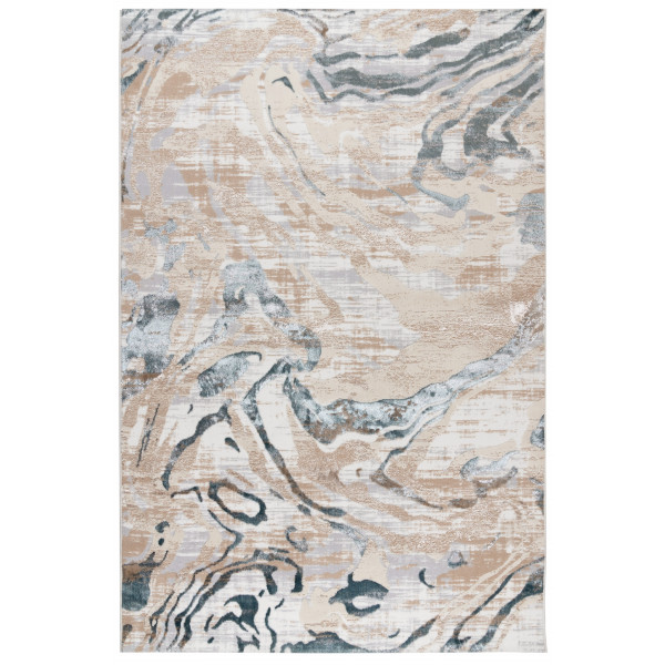 Ковер "BELLA 007A CREAM SHIRINK / BLUE FDY"; 240x340 см; ; прямой