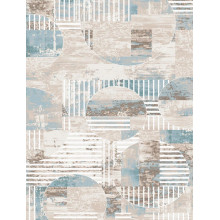 Ковер "Люция 21101_20161_n"; 200x300 см; бежевый;коричневый;синий; прямой