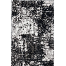 Палас "2498a5/100"; 190x500 см; серый;черный; прямой