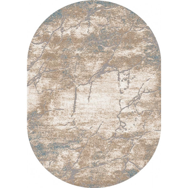 Ковер "Тач 32101_30162_o"; 200x300 см; бежевый;коричневый;синий; овал