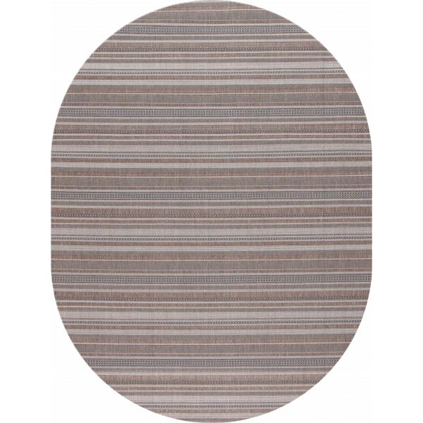 Ковер "Декора (Сизаль) 52308_50522_o"; 120x170 см; бежевый; овал