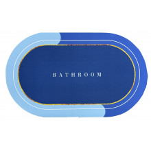 Коврик "DIATOM STYLE BR BLUE"; 45x75 см; синий; овал