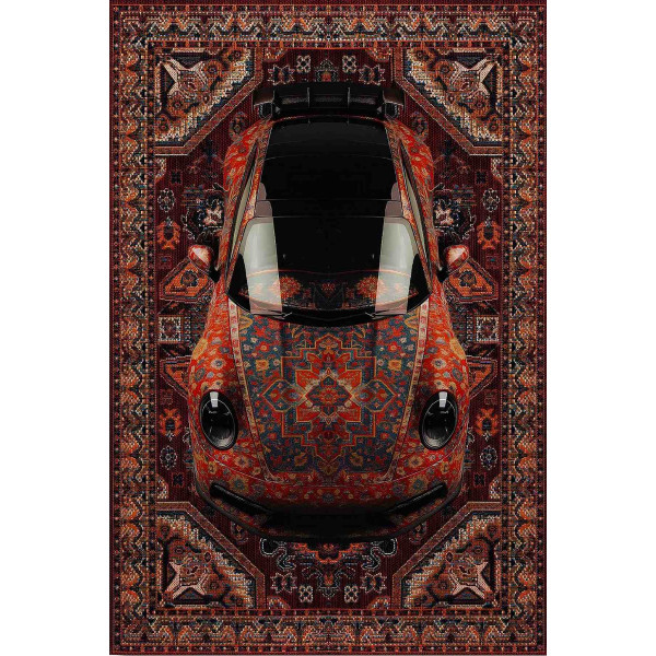 Карпет "GISSAR-С 807-31"; 100x200 см; прямой; бордовый