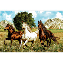 Карпет "NATURE 421-81"; 200x300 см; прямой; синий;зеленый;белый
