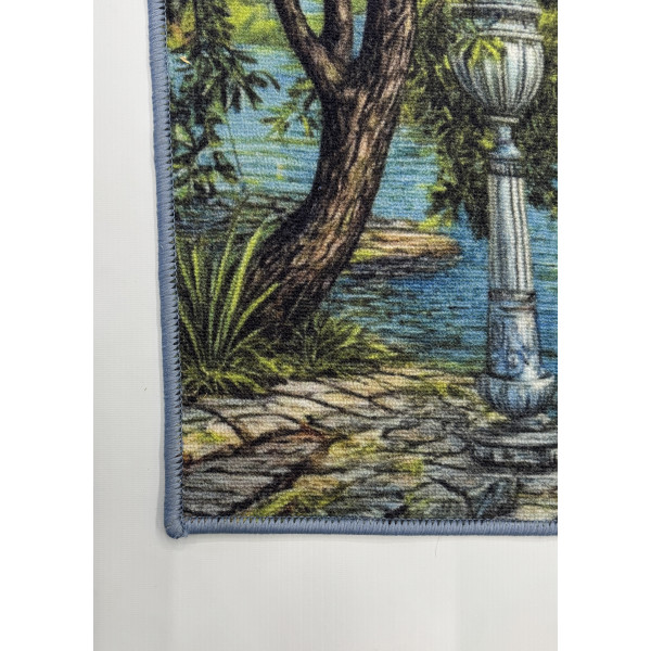 Карпет "NATURE 231-41"; 100x150 см; прямой; зеленый;синий