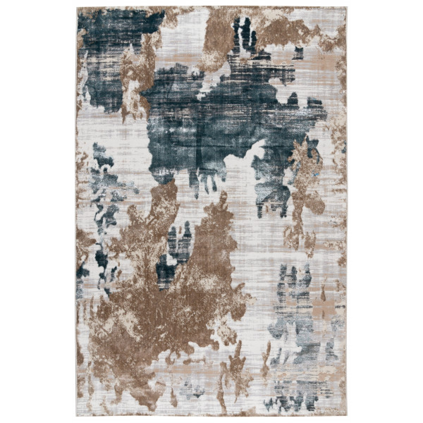 Ковер "BELLA 009A CREAM SHIRINK / BLUE FDY"; 200x400 см; ; прямой