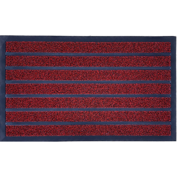Грязезащитный коврик "RDM 004 RED"; 60x90 см; красный; прямой