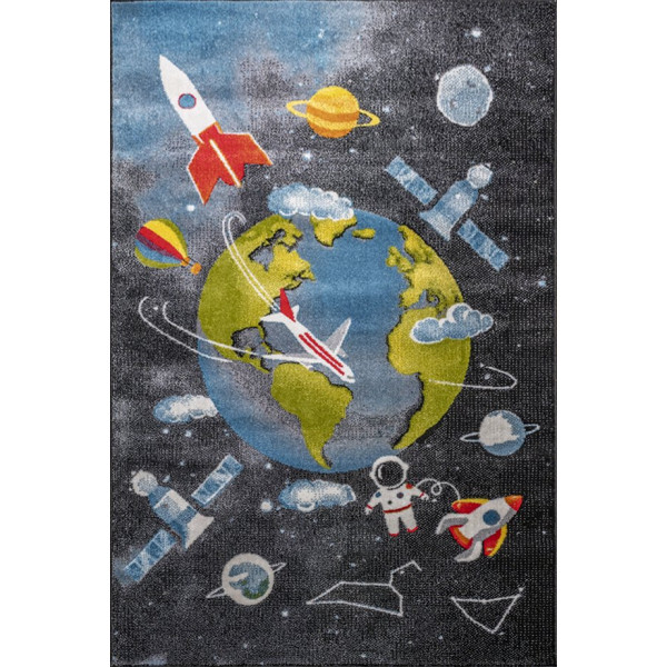 Ковер "Фэнси 20769_22046_n"; 150x230 см; черный; прямой
