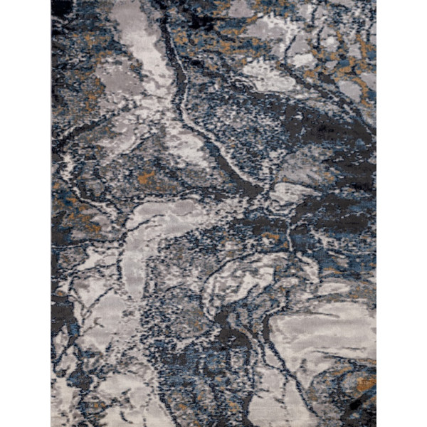 Ковер "PALERMO 10146A_MAVI / GRI"; 300x400 см; серый;синий; прямой