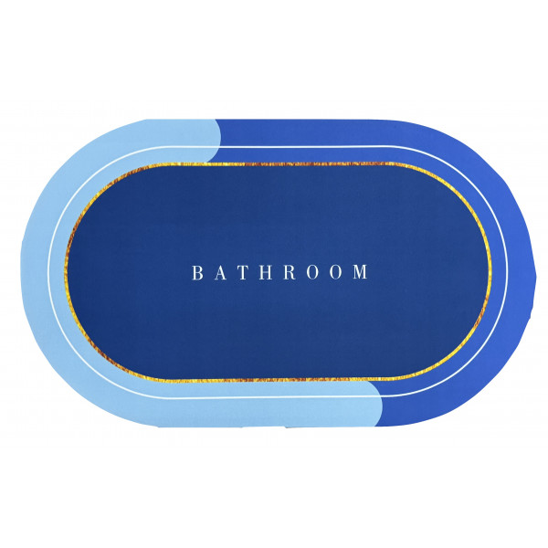 Коврик "DIATOM STYLE BR BLUE"; 50x80 см; синий; овал