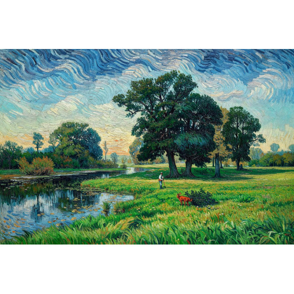Карпет "NATURE 851-41"; 100x150 см; прямой; голубой