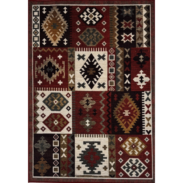 Карпет "GISSAR-С 328-31"; 100x150 см; прямой; бордовый