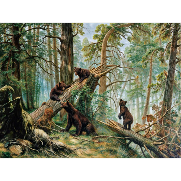 Карпет "NATURE 424-81"; 200x400 см; прямой; зеленый;коричневый