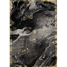 Карпет "GISSAR-С 375-71"; 125x180 см; прямой; черный;золотистый